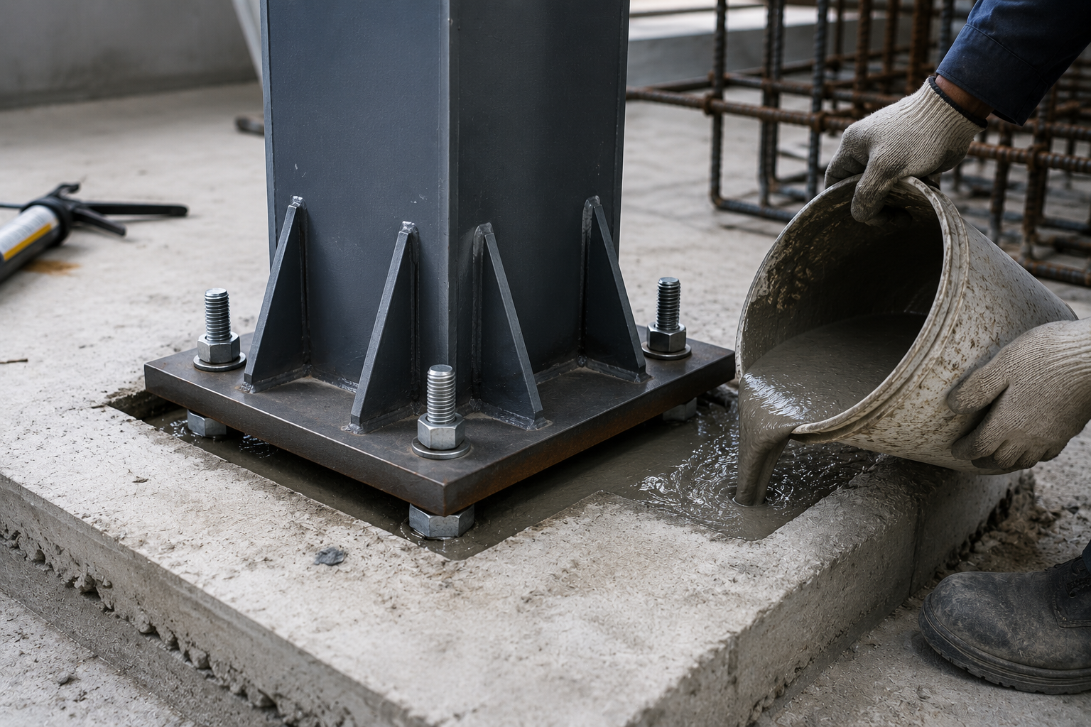 Anchor and grouting