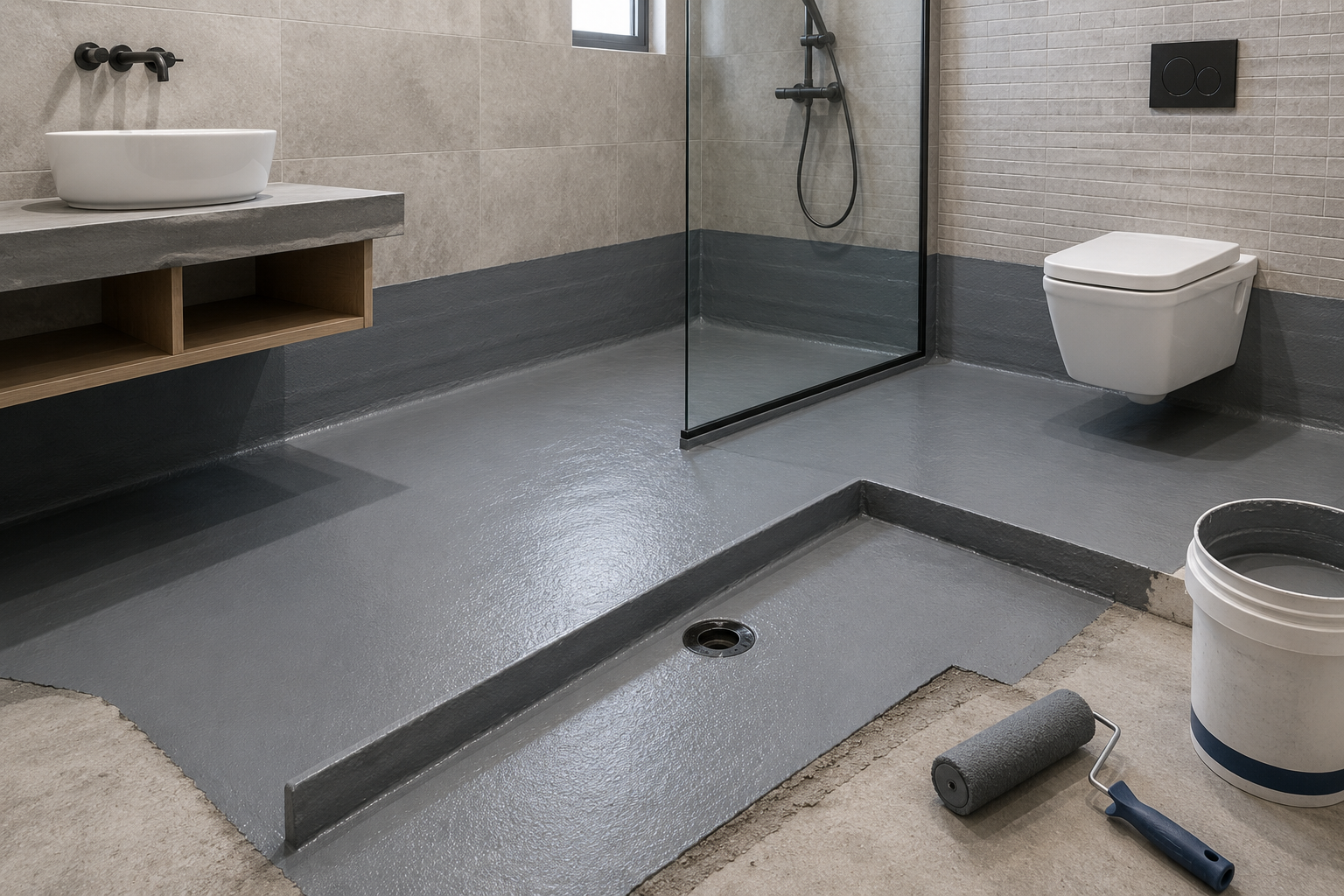 Bathroom waterproofing