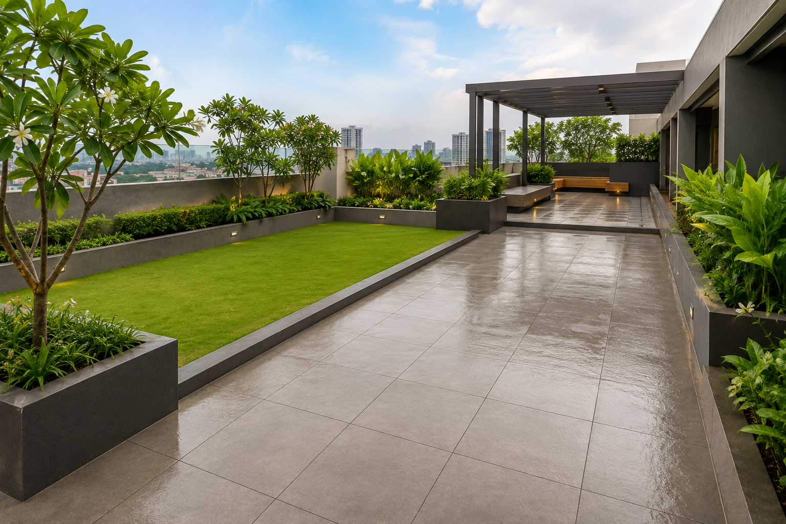 Terrace garden waterproofing